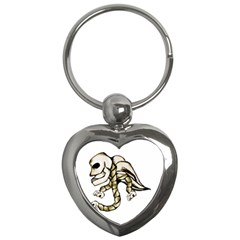 Angel Skull Key Chain (heart)