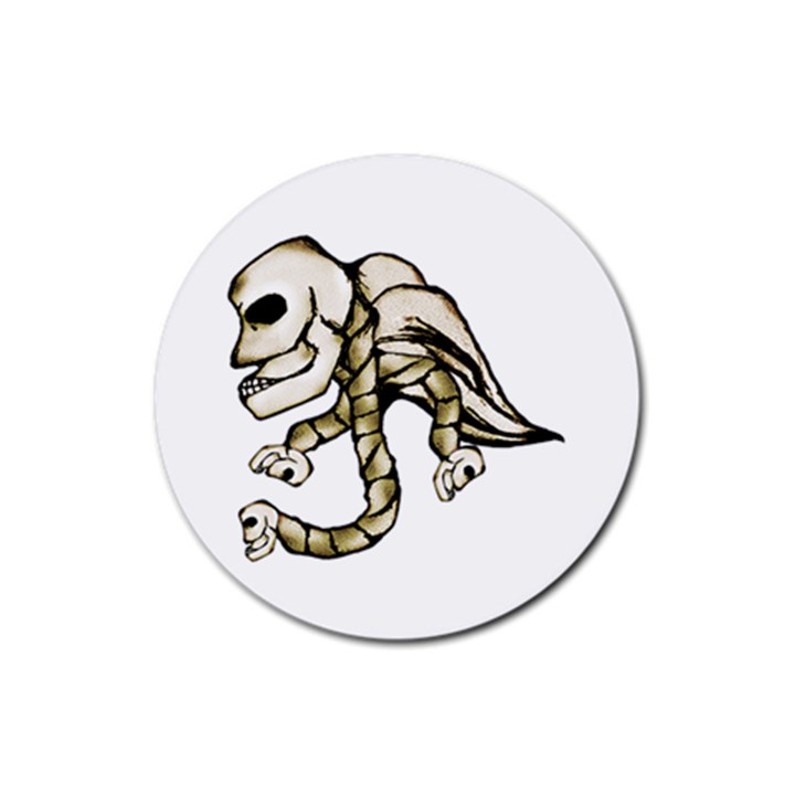 Angel Skull Drink Coaster (Round)