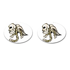 Angel Skull Cufflinks (oval) by dflcprints