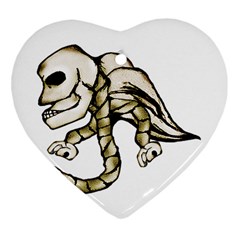 Angel Skull Heart Ornament (two Sides)