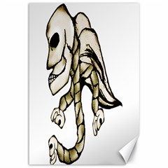 Angel Skull Canvas 12  X 18  (unframed) by dflcprints