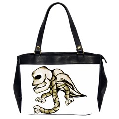 Angel Skull Oversize Office Handbag (two Sides)