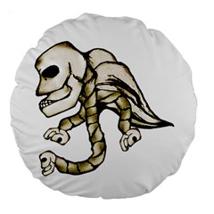 Angel Skull 18  Premium Round Cushion 