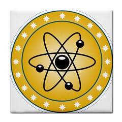 Atom Symbol Ceramic Tile