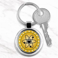 Atom Symbol Key Chain (round) by StuffOrSomething