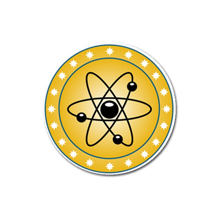 Atom Symbol Magnet 3  (Round)