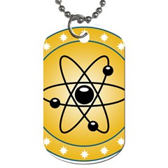 Atom Symbol Dog Tag (two-sided)  by StuffOrSomething