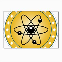 Atom Symbol Postcard 4 x 6  (10 Pack)