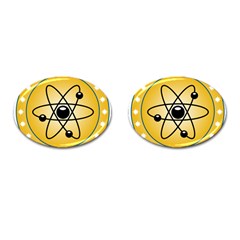 Atom Symbol Cufflinks (oval)