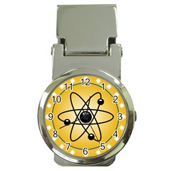 Atom Symbol Money Clip With Watch