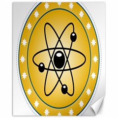 Atom Symbol Canvas 11  X 14  (unframed)