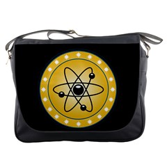 Atom Symbol Messenger Bag by StuffOrSomething