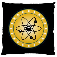 Atom Symbol Large Cushion Case (two Sided) 