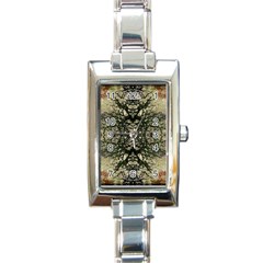 Winter Colors Collage Rectangular Italian Charm Watch by dflcprints