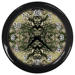 Winter Colors Collage Wall Clock (black) by dflcprints