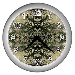 Winter Colors Collage Wall Clock (silver) by dflcprints