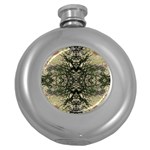 Winter Colors Collage Hip Flask (Round) Front