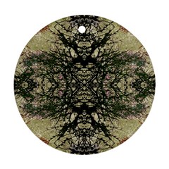 Winter Colors Collage Round Ornament (two Sides) by dflcprints