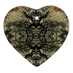 Winter Colors Collage Heart Ornament (two Sides) by dflcprints