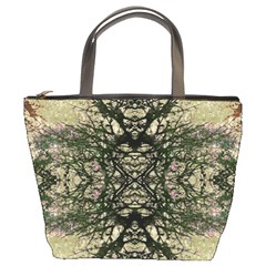 Winter Colors Collage Bucket Handbag by dflcprints