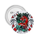 Tribal Dragon 2.25  Button Front