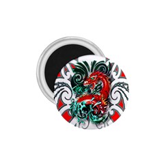 Tribal Dragon 1 75  Button Magnet by TheWowFactor