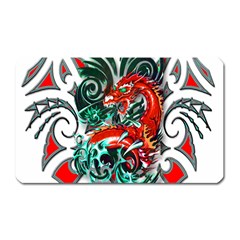 Tribal Dragon Magnet (rectangular) by TheWowFactor