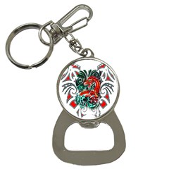 Tribal Dragon Bottle Opener Key Chain