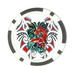 Tribal Dragon Poker Chip (10 Pack)