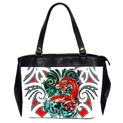 Tribal Dragon Oversize Office Handbag (two Sides)