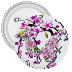 Cherry Bloom Spring 3  Button