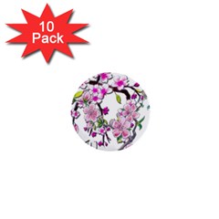 Cherry Bloom Spring 1  Mini Button (10 Pack) by TheWowFactor