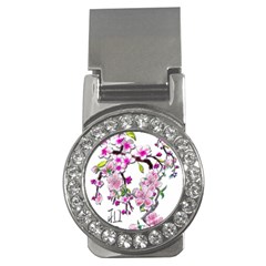 Cherry Bloom Spring Money Clip (cz)