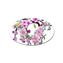 Cherry Bloom Spring Sticker (oval)