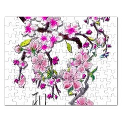 Cherry Bloom Spring Jigsaw Puzzle (rectangle)