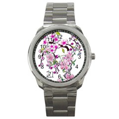 Cherry Bloom Spring Sport Metal Watch