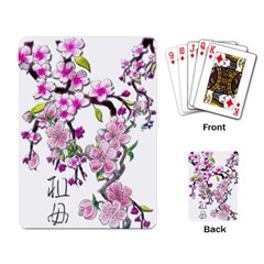 Cherry Bloom Spring Playing Cards Single Design