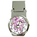 Cherry Bloom Spring Money Clip with Watch Front