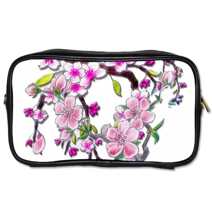 Cherry Bloom Spring Travel Toiletry Bag (One Side)