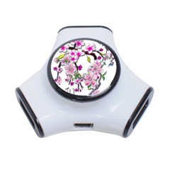 Cherry Bloom Spring 3 Port Usb Hub