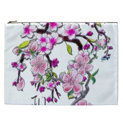 Cherry Bloom Spring Cosmetic Bag (xxl)