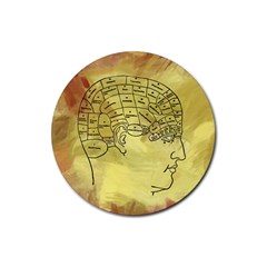 Brain Map Drink Coasters 4 Pack (round)