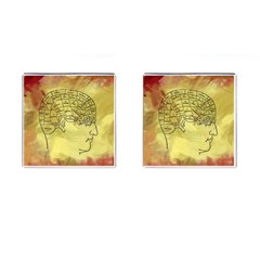 Brain Map Cufflinks (square) by StuffOrSomething