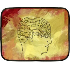 Brain Map Mini Fleece Blanket (two Sided) by StuffOrSomething