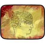 Brain Map Mini Fleece Blanket (Two Sided) 35 x27  Blanket Front