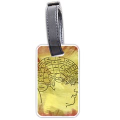 Brain Map Luggage Tag (one Side)