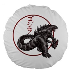 Gojired1 18  Premium Round Cushion 