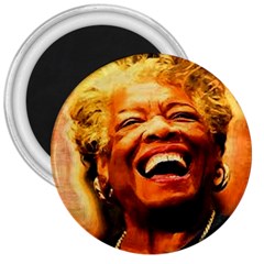 Angelou 3  Button Magnet by Dimension