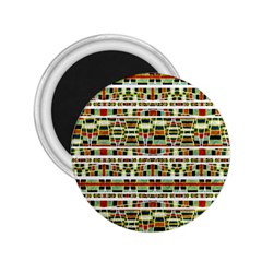 Aztec Grunge Pattern 2 25  Button Magnet by dflcprints