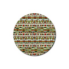 Aztec Grunge Pattern Drink Coasters 4 Pack (round) by dflcprints